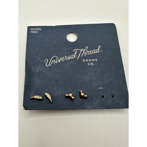 Universal Thread Jewelry - Set Of 2 Universal Thread Stud Earrings Feathers